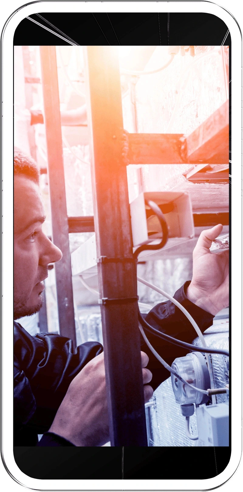 hvac technician hero image